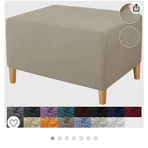XL Slipcover for square Ottoman / Table / Coffee Table - Picture 5 of 7